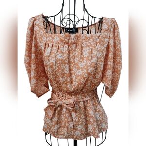Floral Orange Women's Top